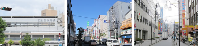 ビル付近の街並み